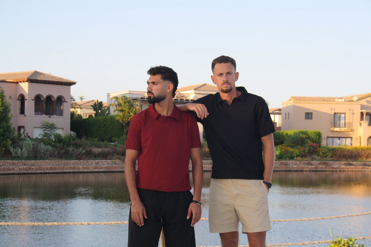 Burgundy old money polo