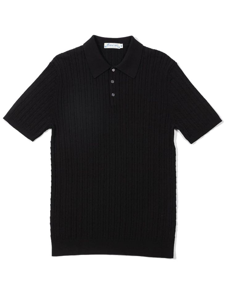 Black ripped oldmoney polo
