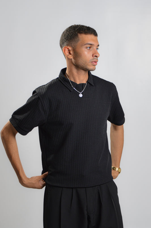 Midnight knit oldmoney polo