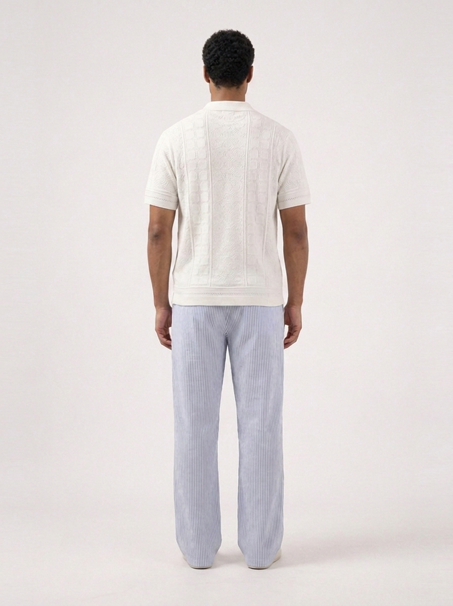 blue stripe pants