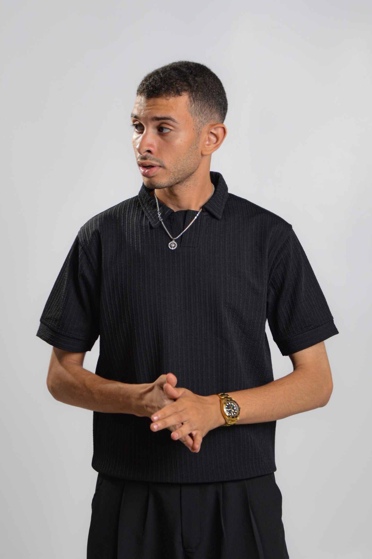 Midnight knit oldmoney polo