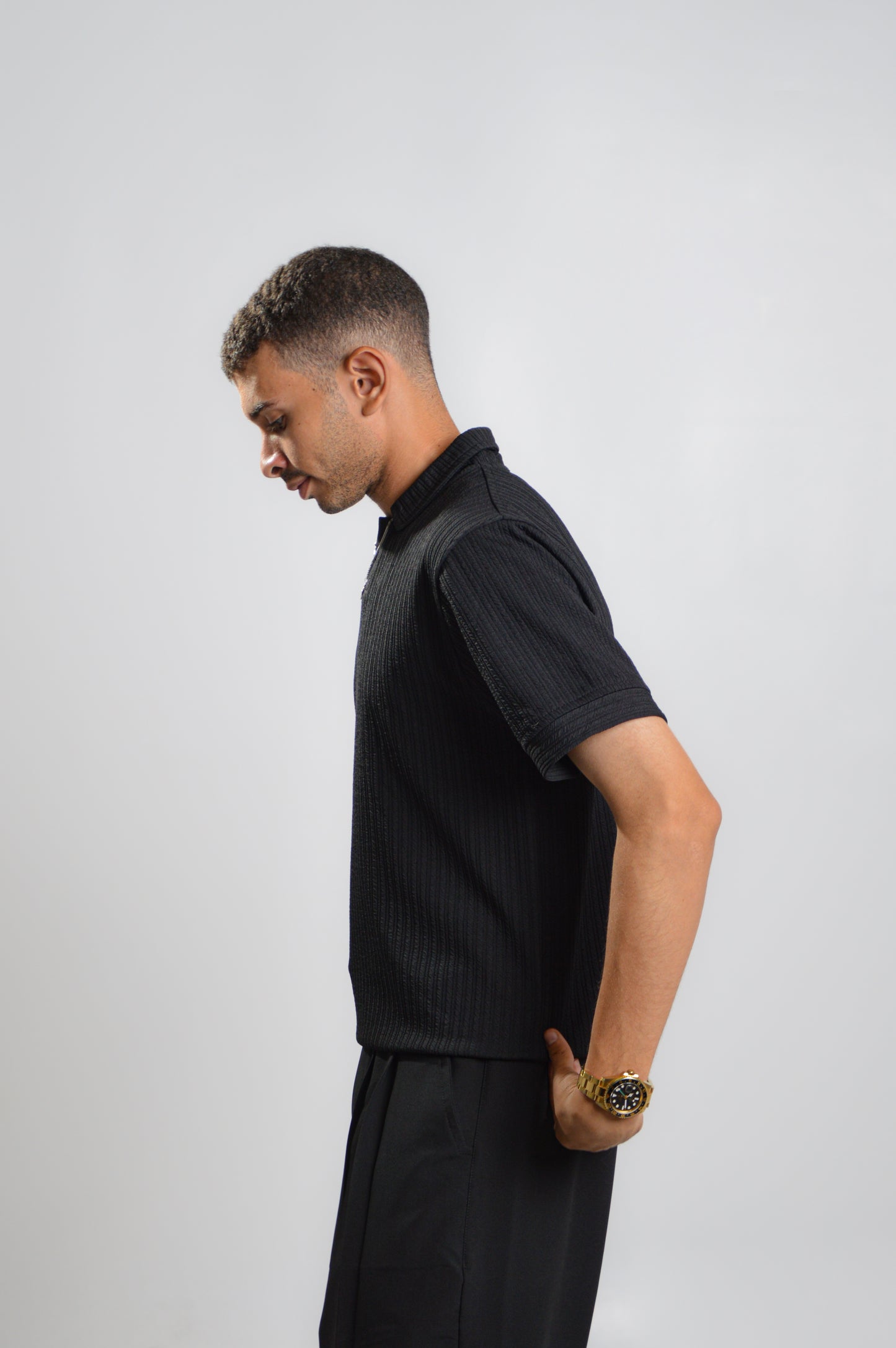 Midnight knit oldmoney polo