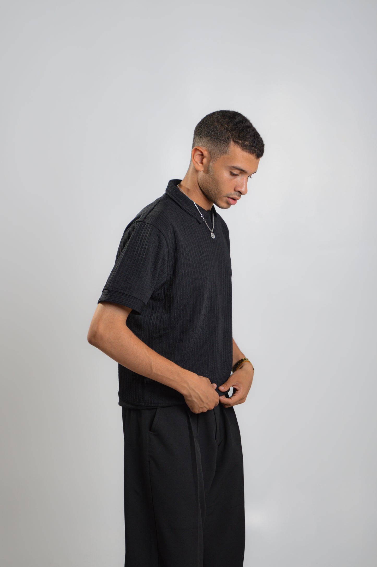 Midnight knit oldmoney polo