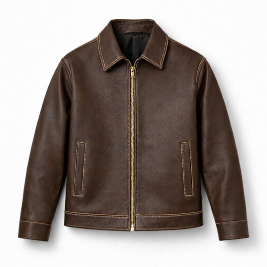 The Signature Brown Leather Jacket
