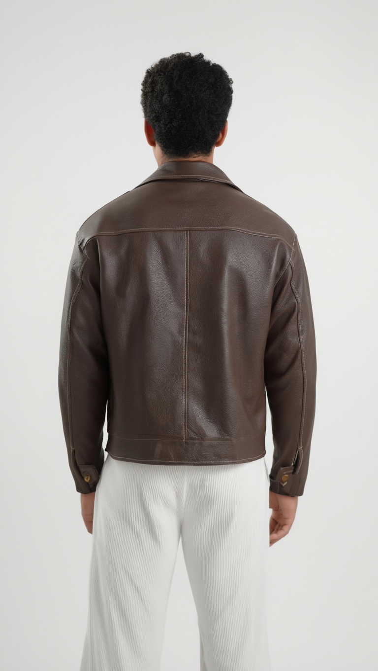 The Signature Brown Leather Jacket