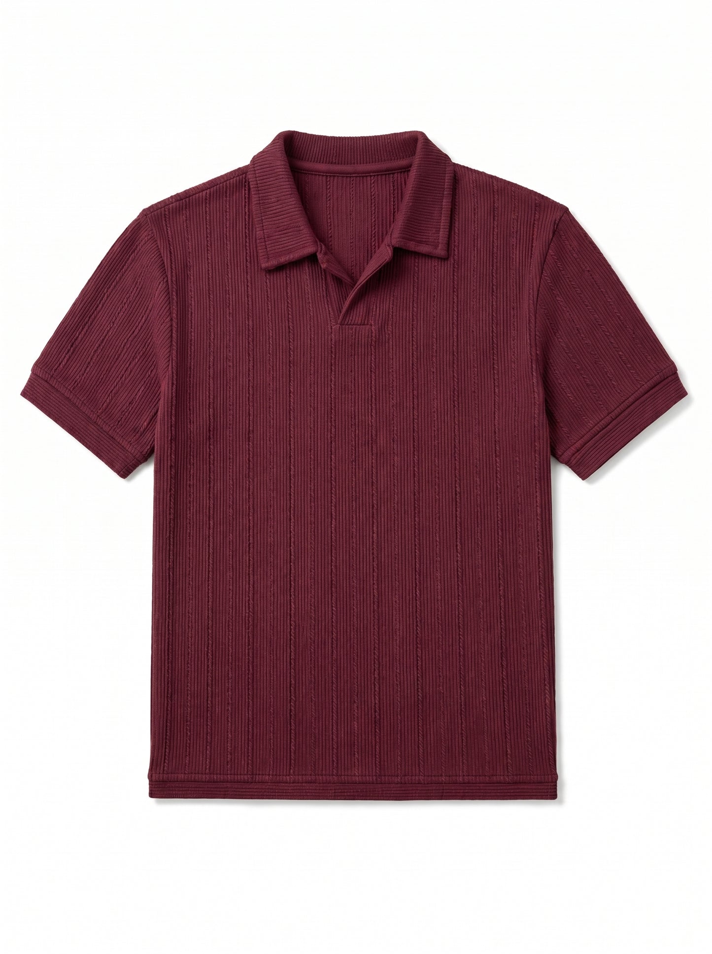 Burgundy Old Money Polo